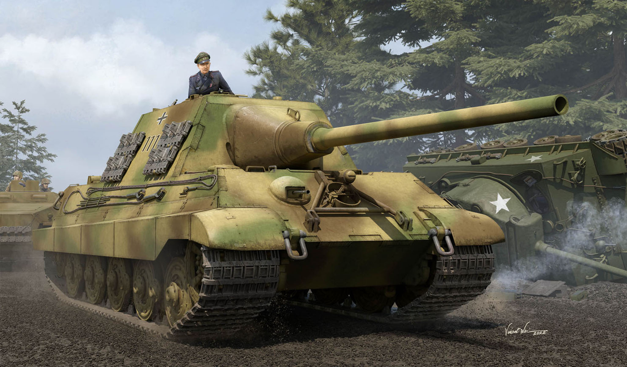 予約する　　1/35 ドイツ重駆逐戦車 Sd.Kfz.186 ヤークトタイガー(ヘンシェル生産型)