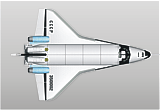 1/144 Molniya Buran OK-002 GLI Atmospheric flight test prototyp