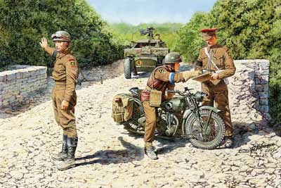 予約する　　1/35 英・トライアンフ オートバイ3HW型+英兵3体＆バイク2台