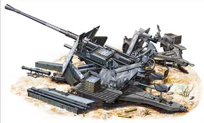 予約する　　1/35 独・3.7cm対空機関砲Flak36 トレーラー付き