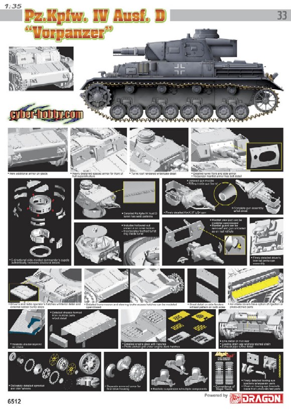 1/35 IV号戦車Ｄ型 "Vorpanzer"
