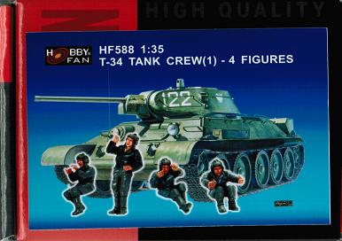 1/35 T-34 TANK CREW(1)- 4 FIGURES