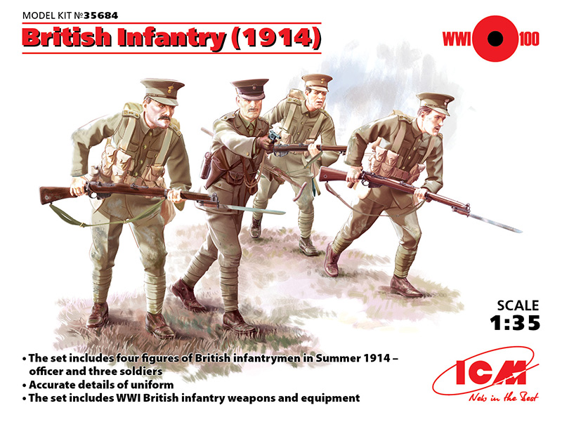 1/35 WWI イギリス歩兵(1914) - ウインドウを閉じる