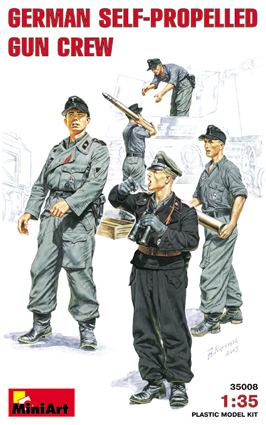 1/35 独・自走砲兵5体弾薬補給シーン