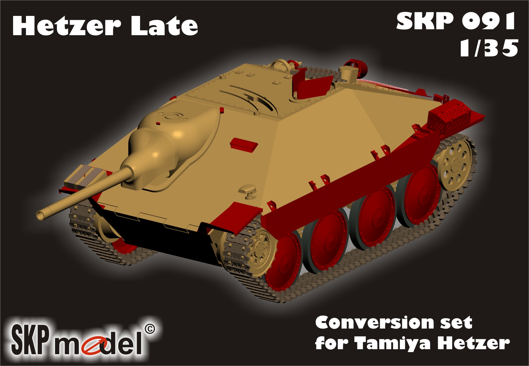 1/35 ヘッツァー後期型コンバージョンセット(タミヤ用)