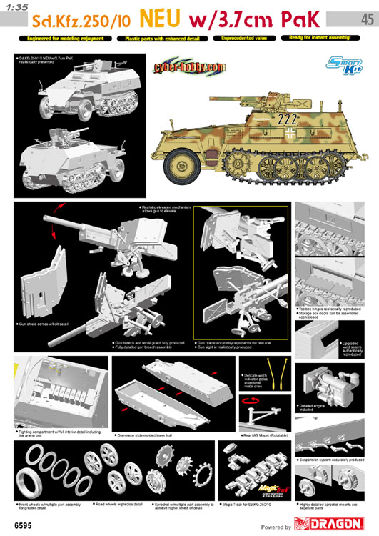 1/35 Sd.Kfz.250/10 NEU w/3.7cm PaK