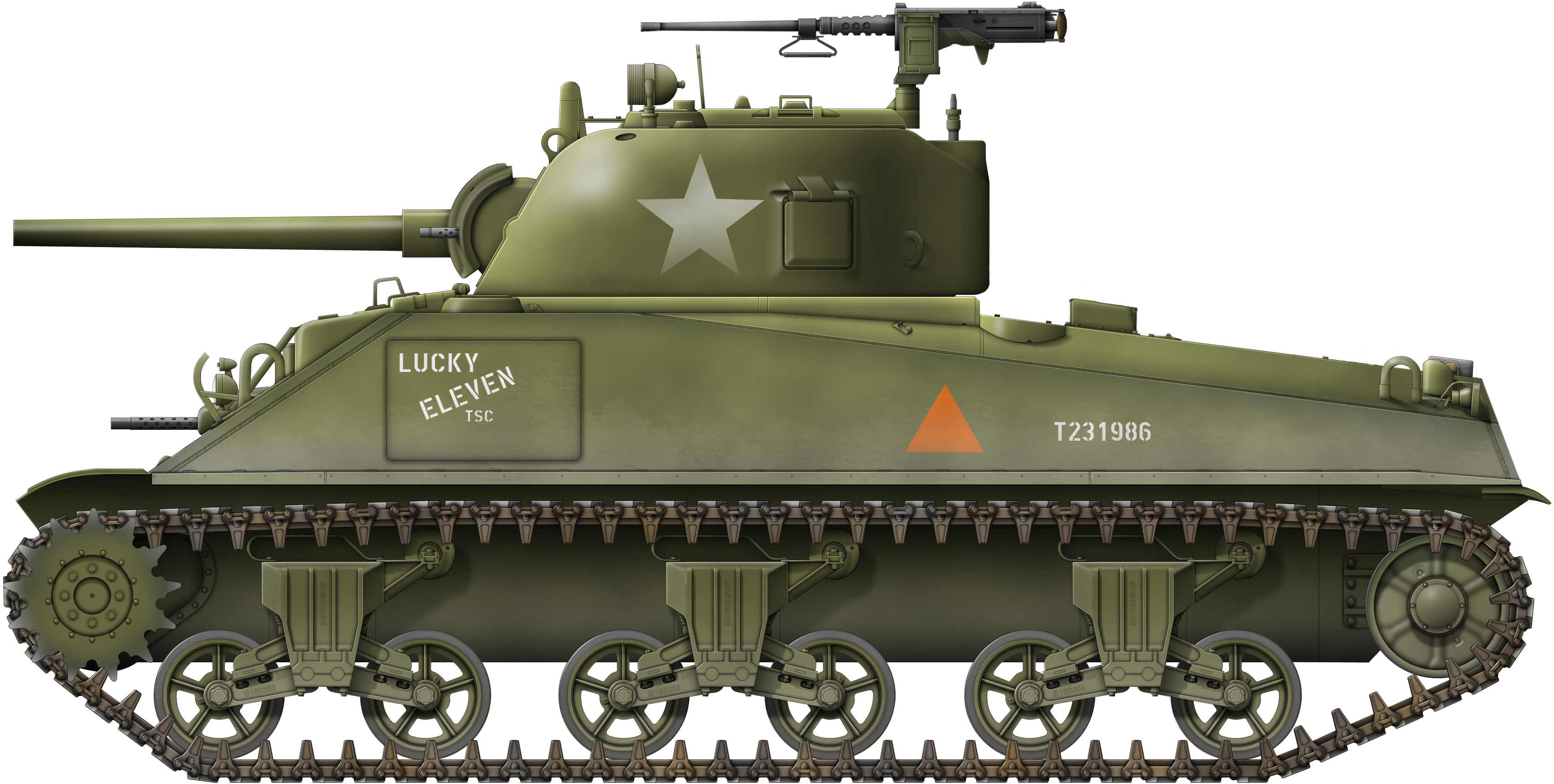 1/35 WW.II M4A4 シャーマン 75mm砲搭載型