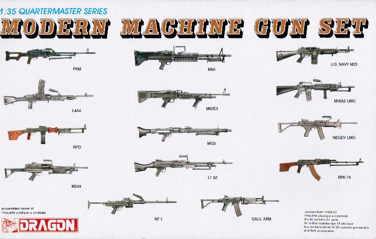 1/35 MODERN MACHINE GUN SET