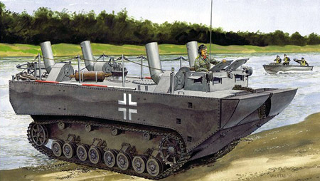 1/35 パンツァーフェリー装甲水陸両用牽引車(LWS)プロトタイプNo.1（スマートキット）