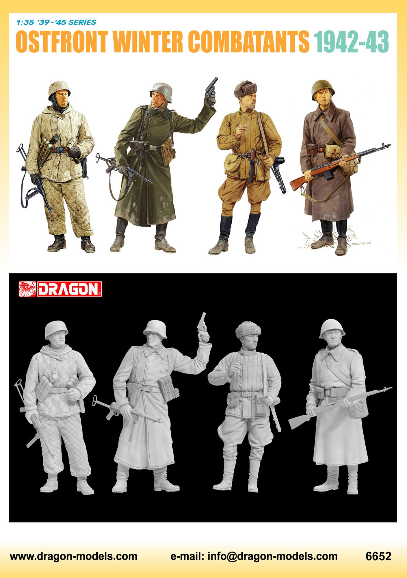 1/35 東部戦線 ドイツ＆ロシア兵 1942-43 冬季装備