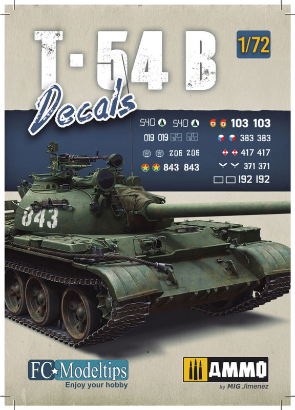 1/72 T-54B用 デカールセット