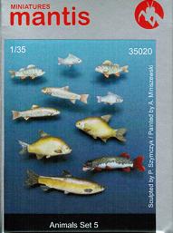 1/35 動物セット5　欧州生息の淡水魚