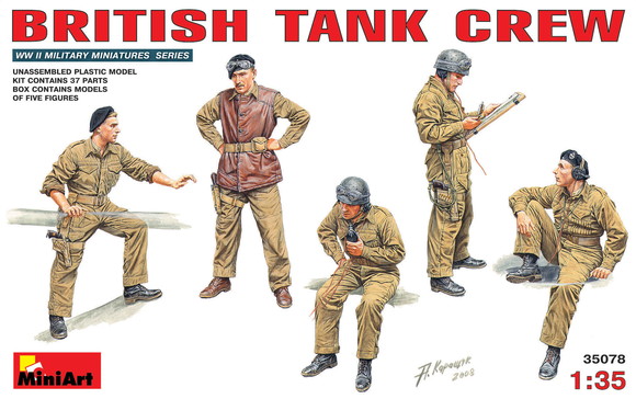 1/35 イギリス戦車兵 フィギュアセット　５体入