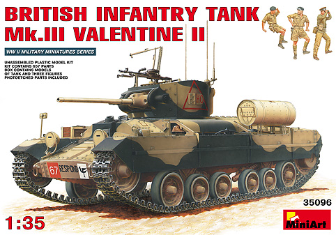予約する 1/35 バレンタインMk.II歩兵戦車 (フィギュア3体、エッチングシート付き) 予約する 1/35 バレンタインMk.II歩兵戦車 (フィギュア3体、エッチングシート付き)