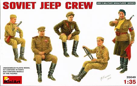 1/35 ソビエト ジープクルーフィギュアセット（５体入り）