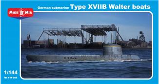 1/144 独・UボートXVIIB型ヴァルター機関実験艦