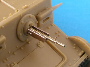 1/35 チェコ ZB37MG金属砲身セット (砲身、揺架x2、直接照準器x3)