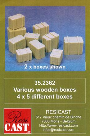 1/35 Various wooden boxes 4×5 different boxes