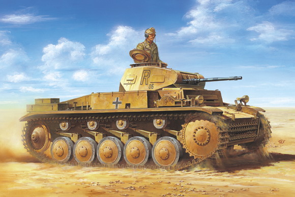 1/24 ドイツII号戦車F型(北アフリカ戦線)