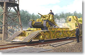 予約する　　1/35 ドイツ装甲列車編成BP-42/戦車運搬車&プラガ38(t)