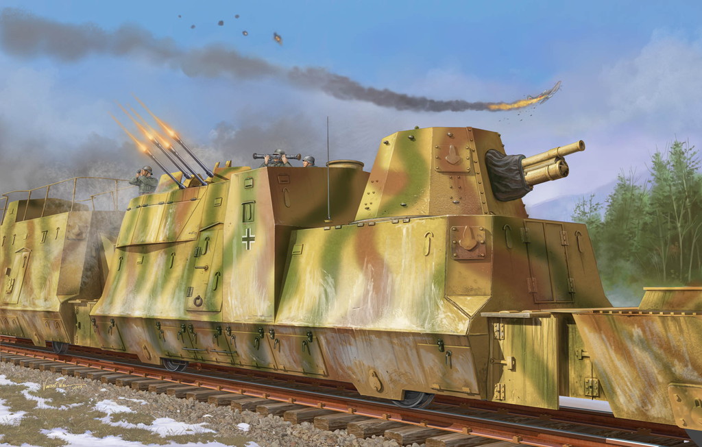 予約する　　1/35 ドイツ装甲列車編成BP-42/対空砲車　