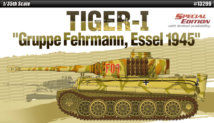 1/35 ティーガーI “Gruppe Fehrmann, Essel 1945” - ウインドウを閉じる