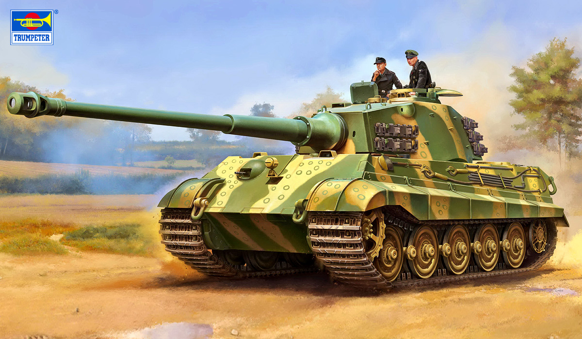 予約する　　1/16 ドイツ軍 キングタイガー ヘンシェル/105mm砲搭載型