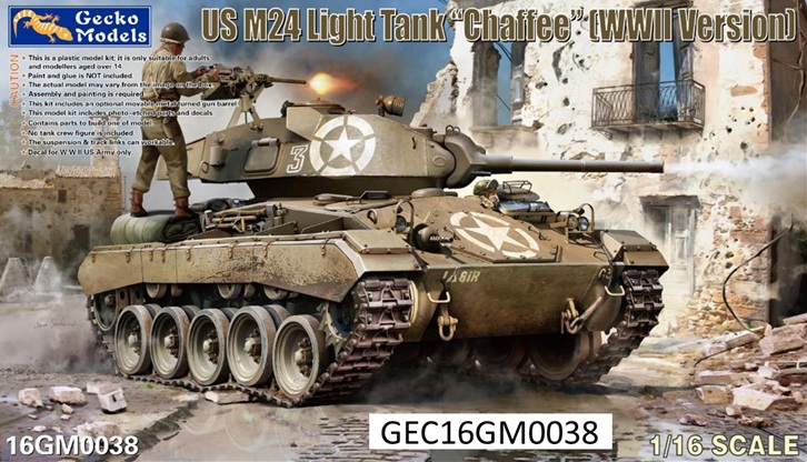 予約する　　1/16 米軍 WWII M24 チャーフィー軽戦車