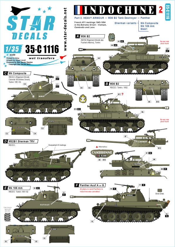 1/35 インドシナ紛争 #2 M36B2,M4,パンター等