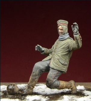 1/35 WWI サッカーをするドイツ兵 - ウインドウを閉じる