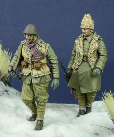 1/35 WWII ルーマニア歩兵 歩行中 東部戦線1941-44 冬