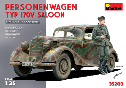 1/35 ドイツ 170V パーソネンワーゲン 兵隊１体付 - ウインドウを閉じる