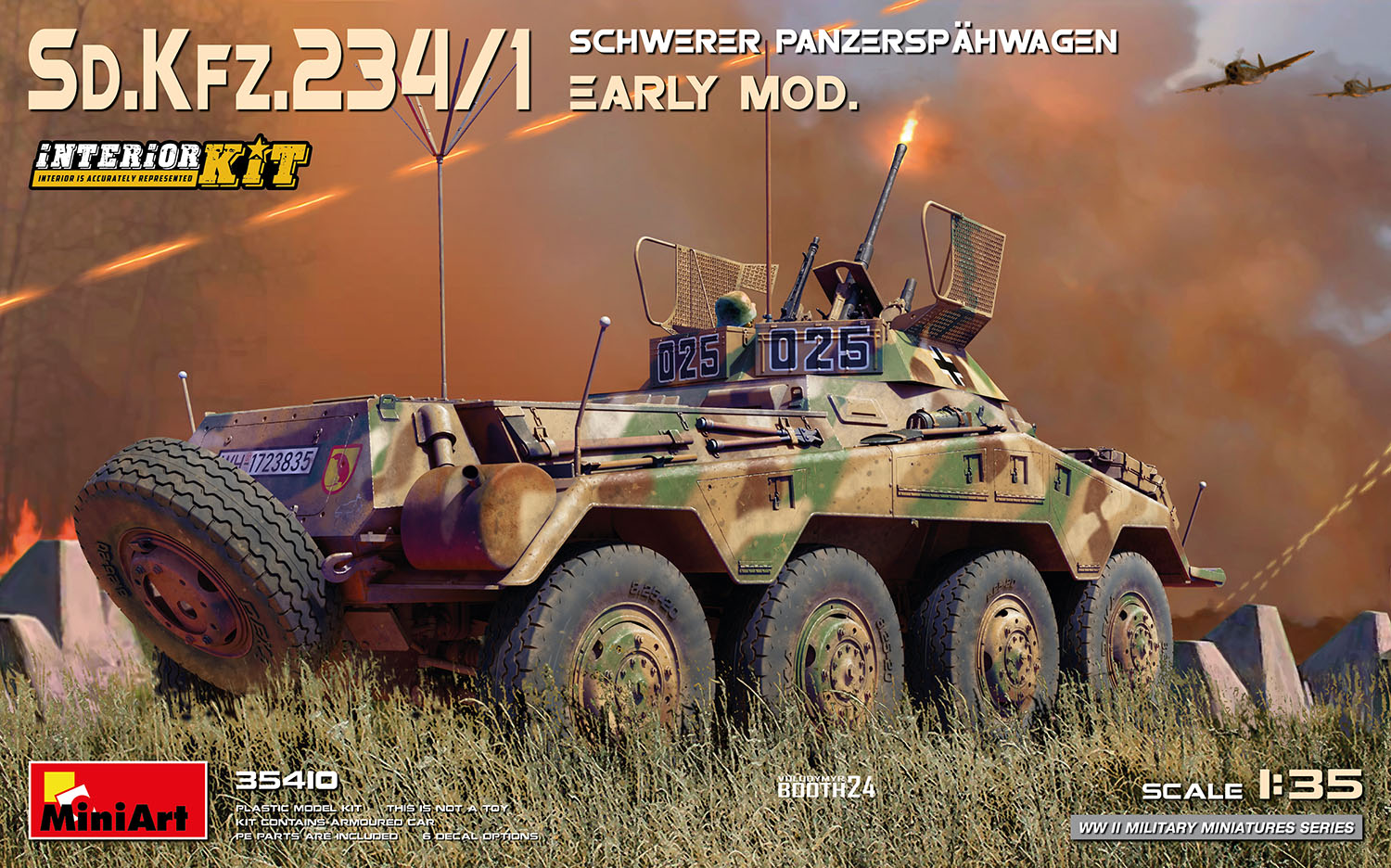 1/35 Sd.Kfz.234/1重装甲兵員輸送車 初期型 インテリアキット
