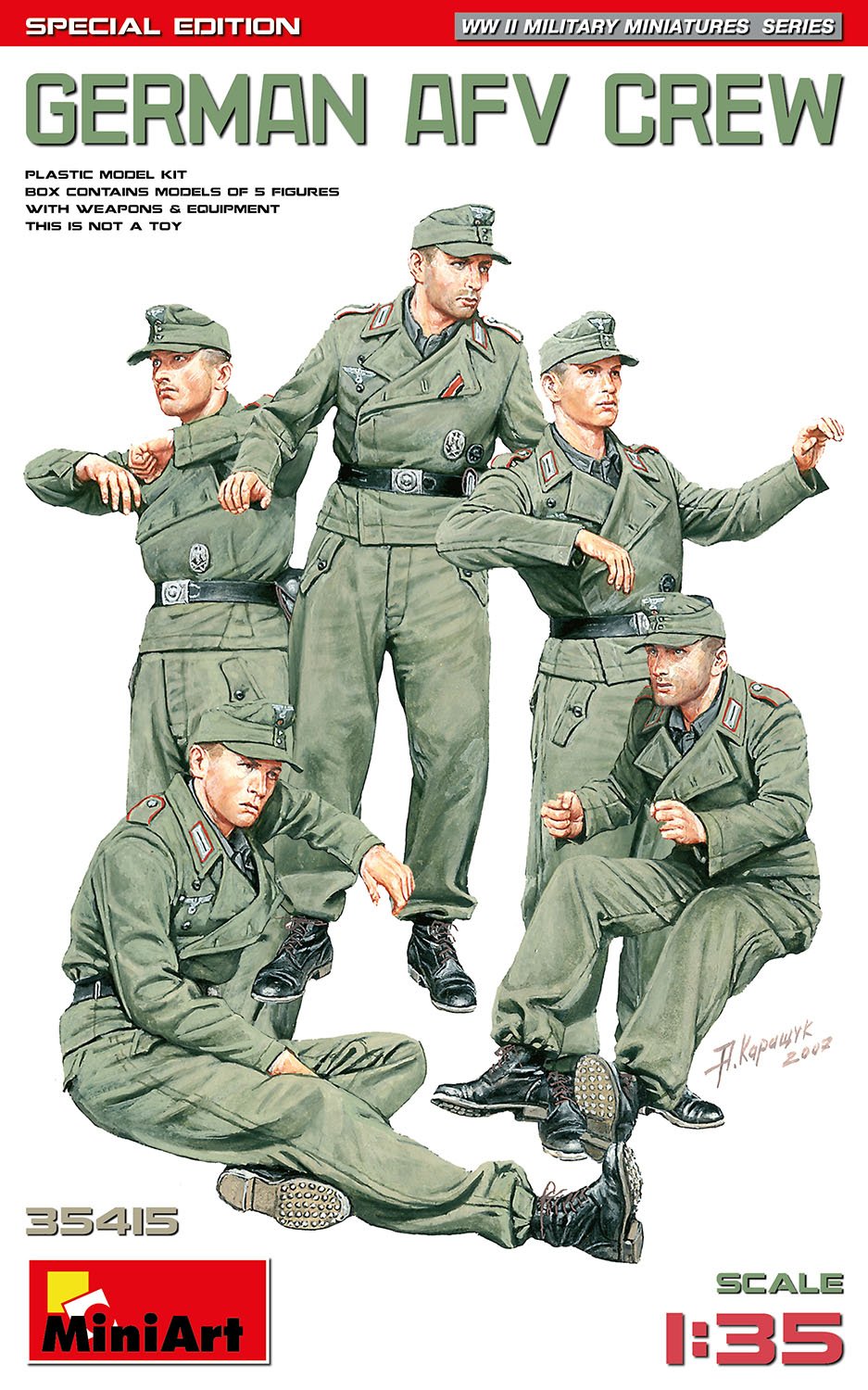 1/35 ドイツAFVクルー 特別版 フィギュア5体入