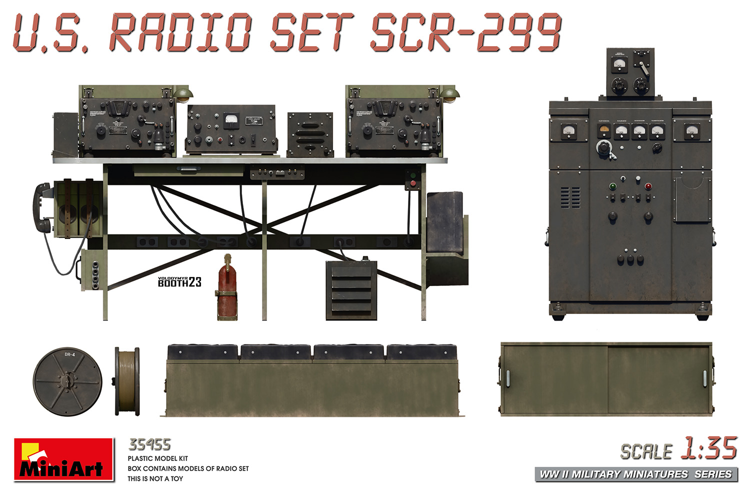1/35 米国無線通信機 SCR-299