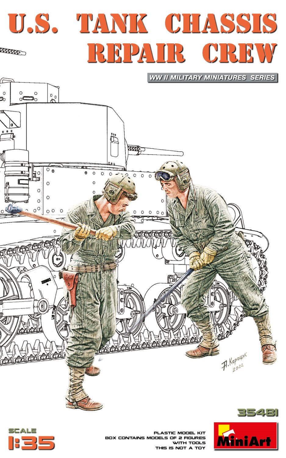 予約する　　1/35 米戦車シャーシ 修理クルー