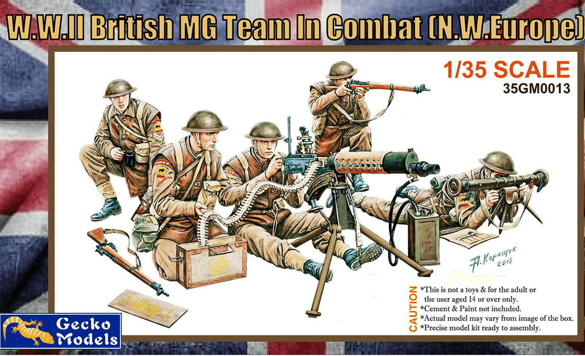 1/35 WW.Ⅱ 英軍 機関銃チーム 北西ヨーロッパ(5体+武器&装備)