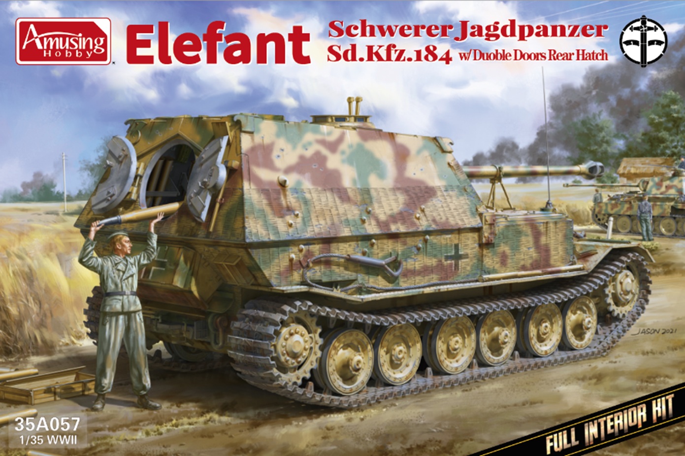 予約する　　1/35 ドイツ重駆逐戦車 エレファント後部ハッチ改修タイプ(フルインテリア)