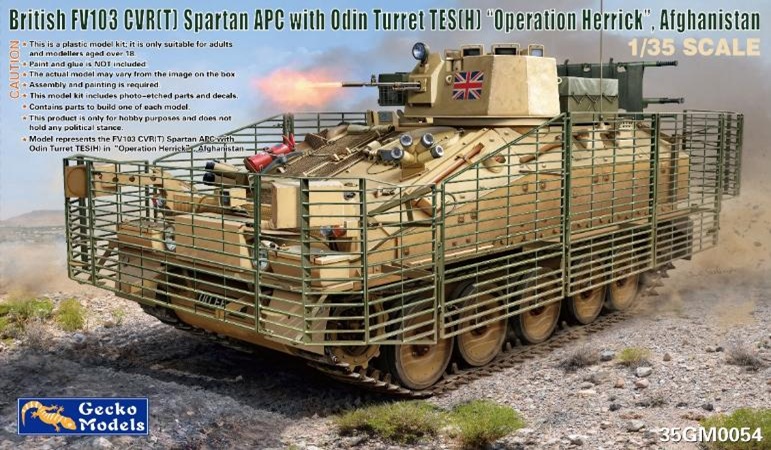 予約する　　1/35 英軍 FV103 スパルタン APC w/ODIN砲塔 TES(H) ヘリック作戦 (アフガニスタン紛争)