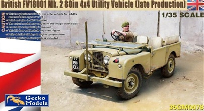 予約する　　1/35 英国陸軍 FV18001 マークII 80in 4x4 ユーティリティビークル w/キャンバストッ