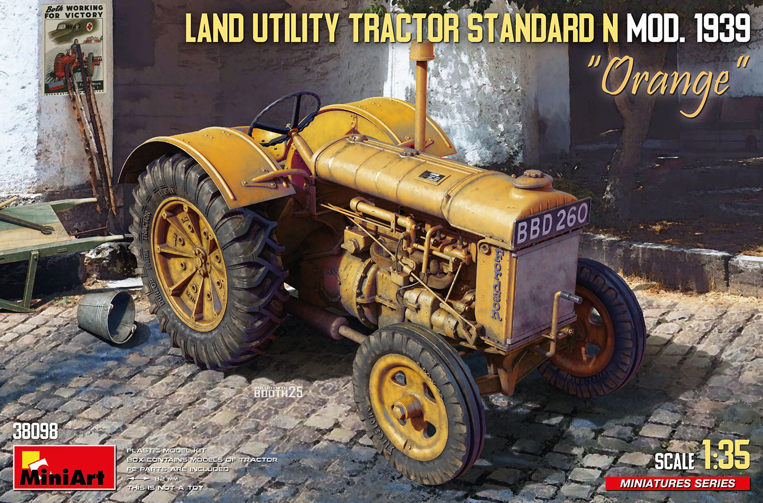 予約する　　1/35 ランドユーティリティトラクター スタンダードN オレンジ 1939年モデル