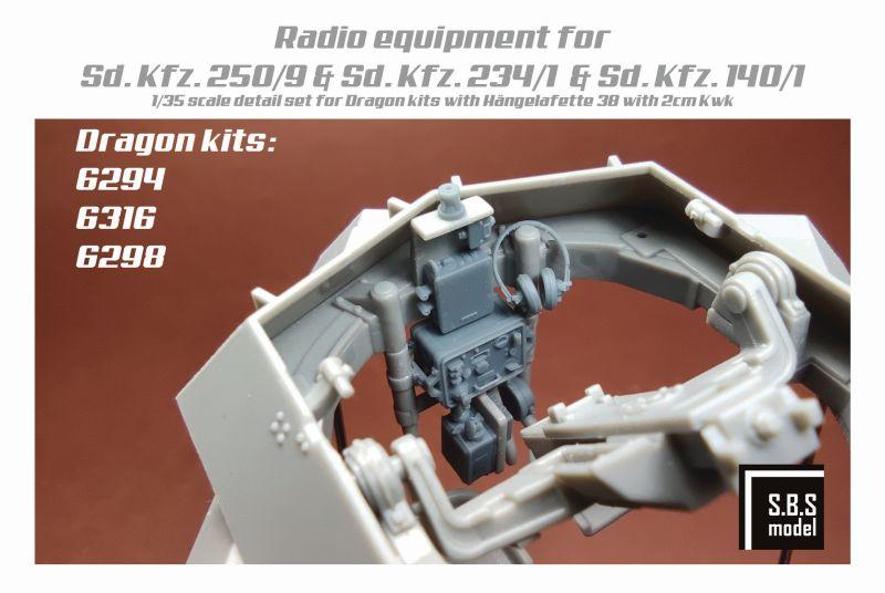 1/35 Sd.Kfz.250/9・234/1・140/1用 無線機 (ドラゴン用)