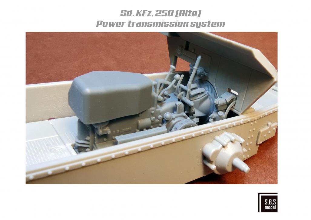 1/35 Sd.Kfz.250 (アルテ) トランスミッション (ドラゴン用)