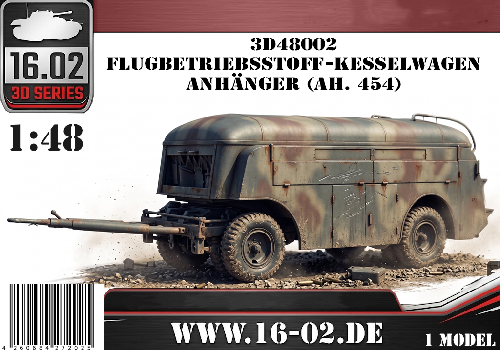 1/48 ドイツ空軍 Ah.454 航空燃料給油トレーラー