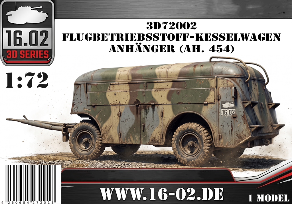 1/72 ドイツ空軍 Ah.454 航空燃料給油トレーラー