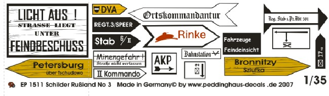 1/35 ロシア道路標識No.3