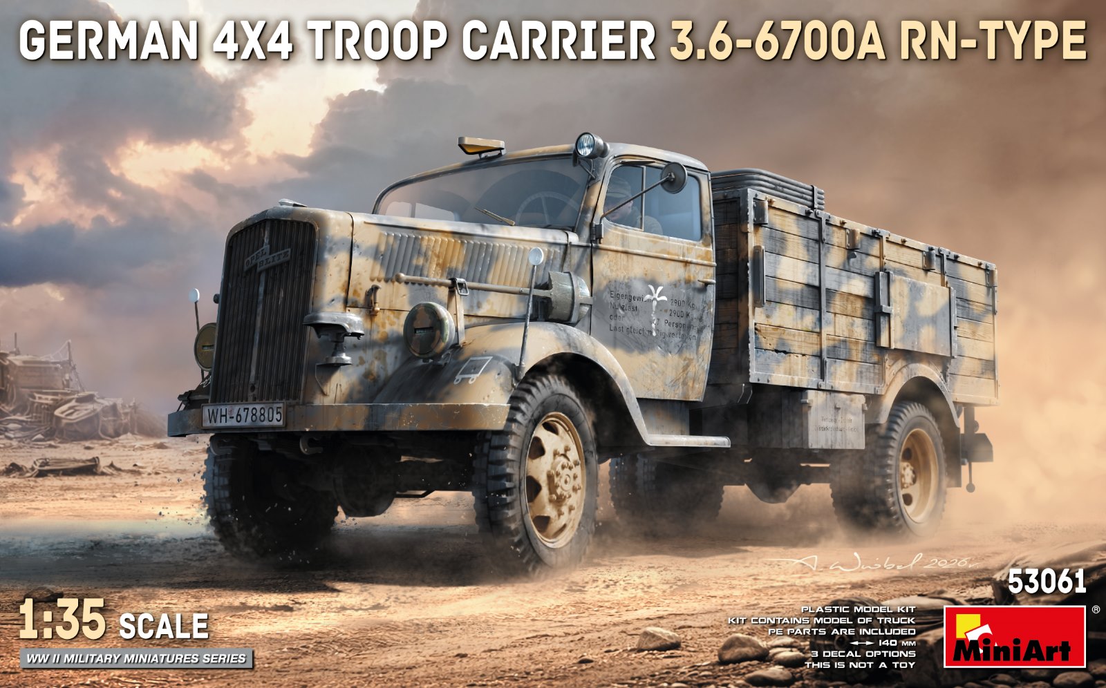 予約する　　1/35 ドイツ製 4x4 兵員輸送車 3.6-6700A Rn型