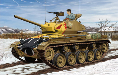 1/35 米・M24チャーフィー軽戦車(朝鮮戦争) - ウインドウを閉じる