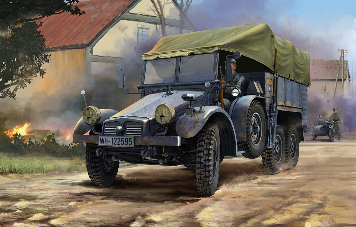 予約する　　1/35 独・クルップ・プロッツェKfz.70兵員輸送車・全幌付