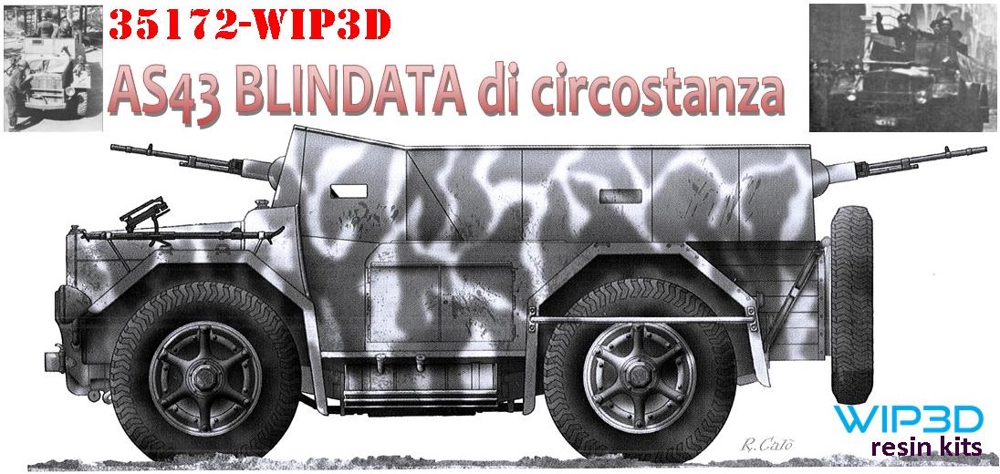 1/35 イタリア軍 AS43 装甲車仕様